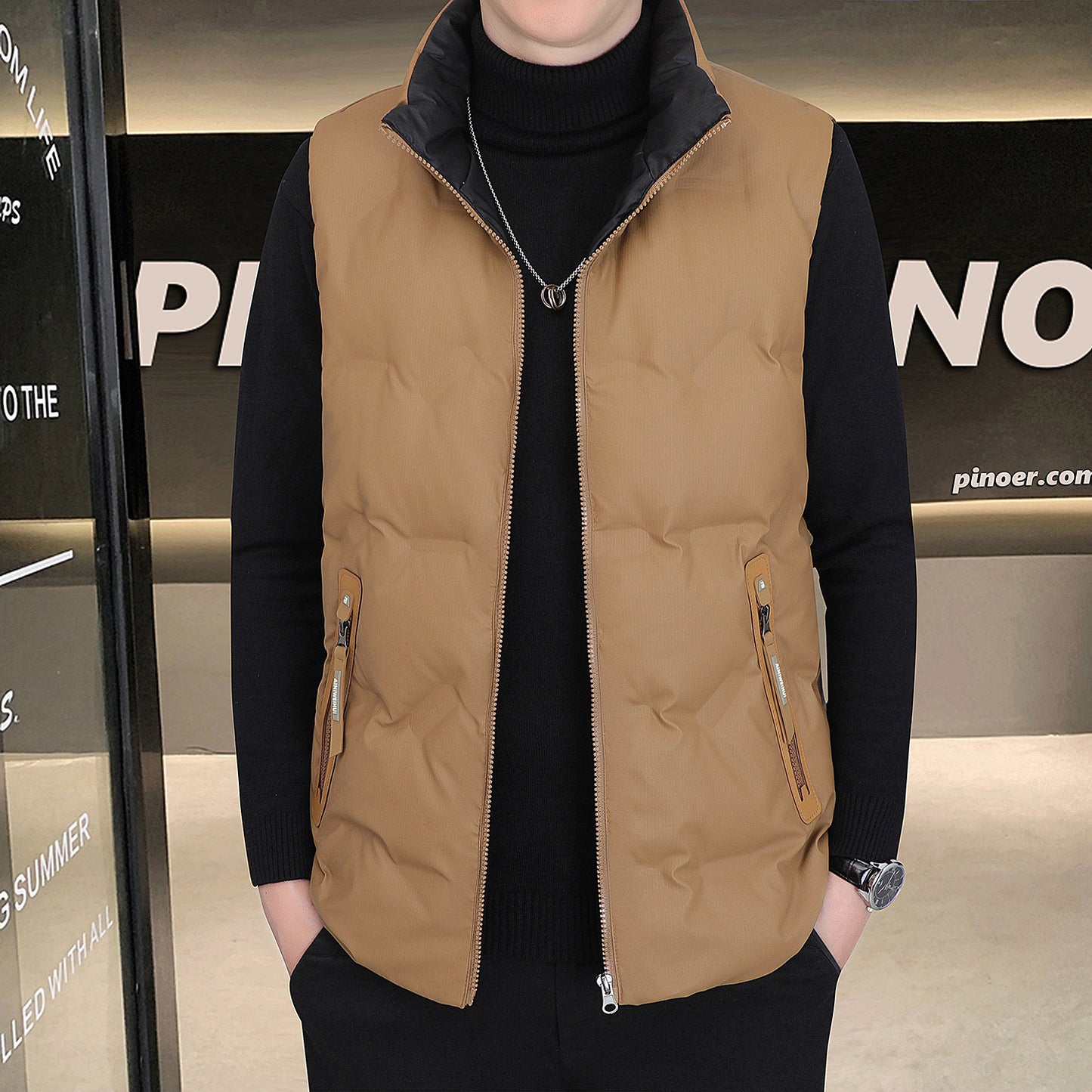 Down Vest Coat Men's Warm Down Jacket