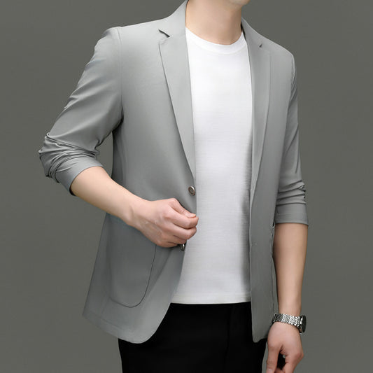 Ice Silk Suit Men's Thin Type Sunscreen Casual Jacket