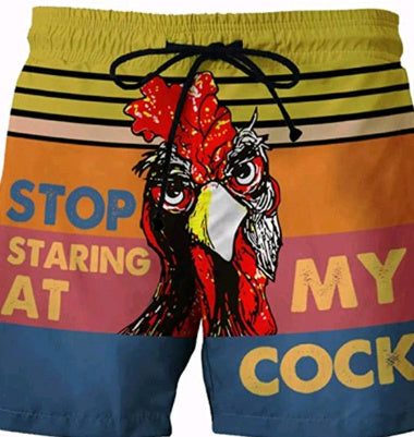 Beach Pants Men's Sports Eagle Pattern Printed Shorts