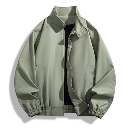 Stand Collar Jacket For Men Loose Casual Jacket