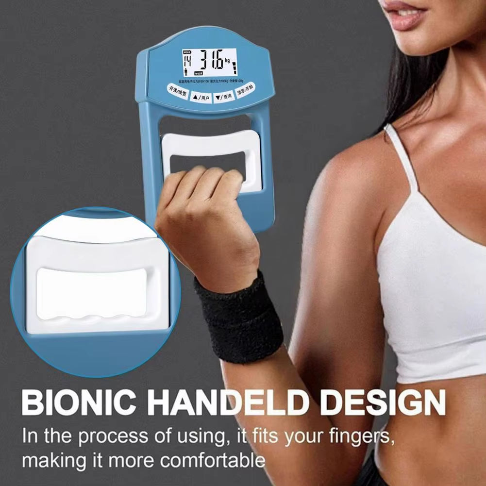 Grip Strength Tester 396Lbs/180Kg Hand Grip Dynamometer Gripper Measurement Meter Digital Grip Power Strengthener Exerciser