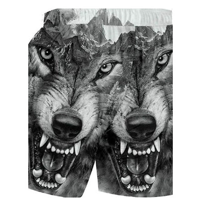 Beach Pants Men's Sports Eagle Pattern Printed Shorts