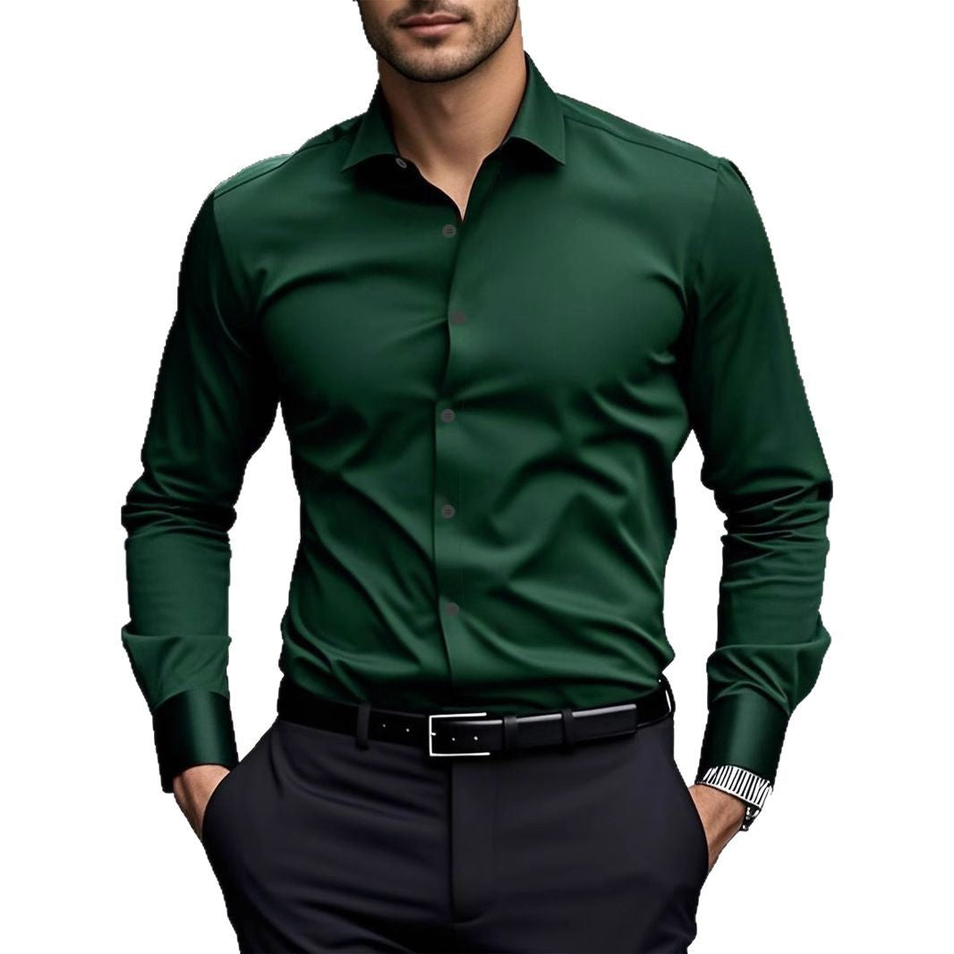 Spring And Autumn Long-sleeved White Shirt Formal Wear Slim Fit Business Workwear