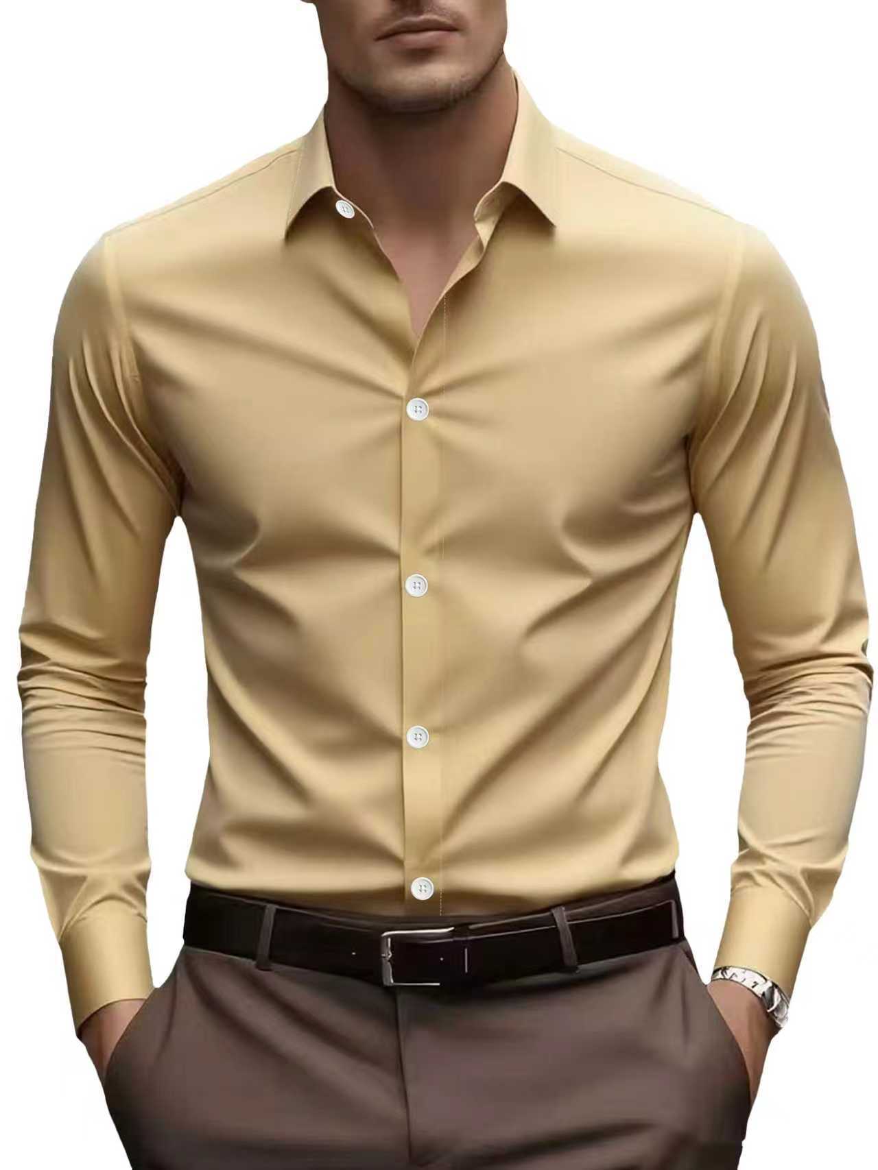 Spring And Autumn Long-sleeved White Shirt Formal Wear Slim Fit Business Workwear