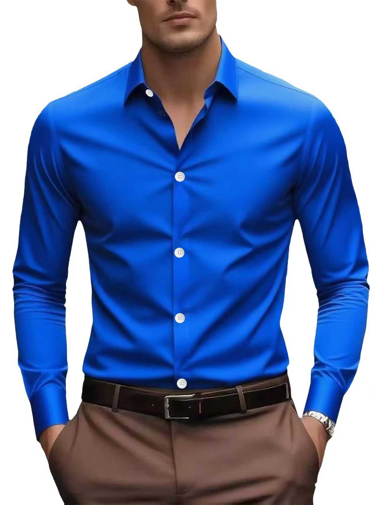 Spring And Autumn Long-sleeved White Shirt Formal Wear Slim Fit Business Workwear