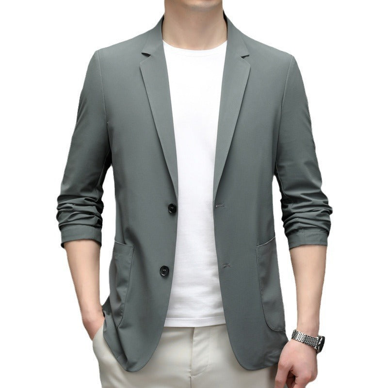 Ice Silk Suit Men's Thin Type Sunscreen Casual Jacket